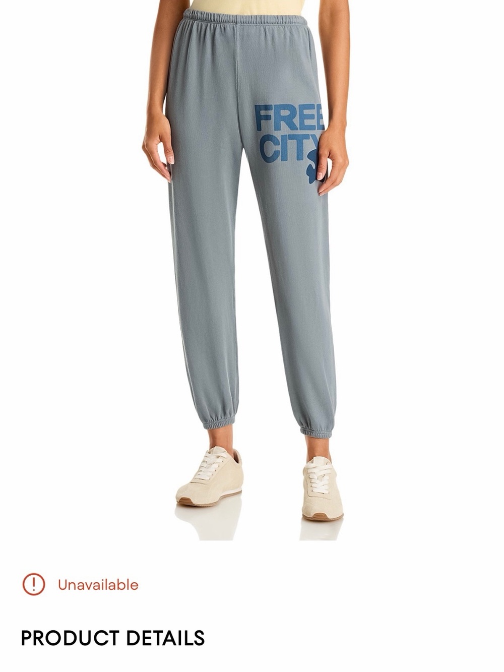 freecity Slate Blue Logo Track Joggers